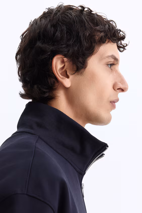 Толстовка с молнией комфортного кроя