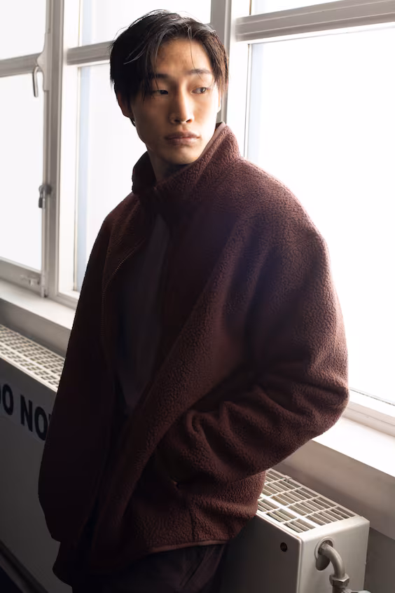 Кофта из мехового меха regular fit