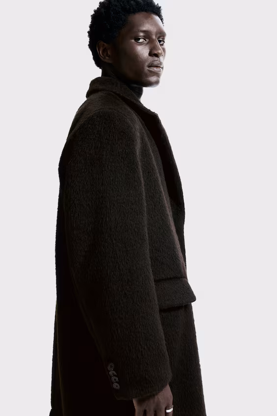 Пальто из шерстяной смеси с пуговицами