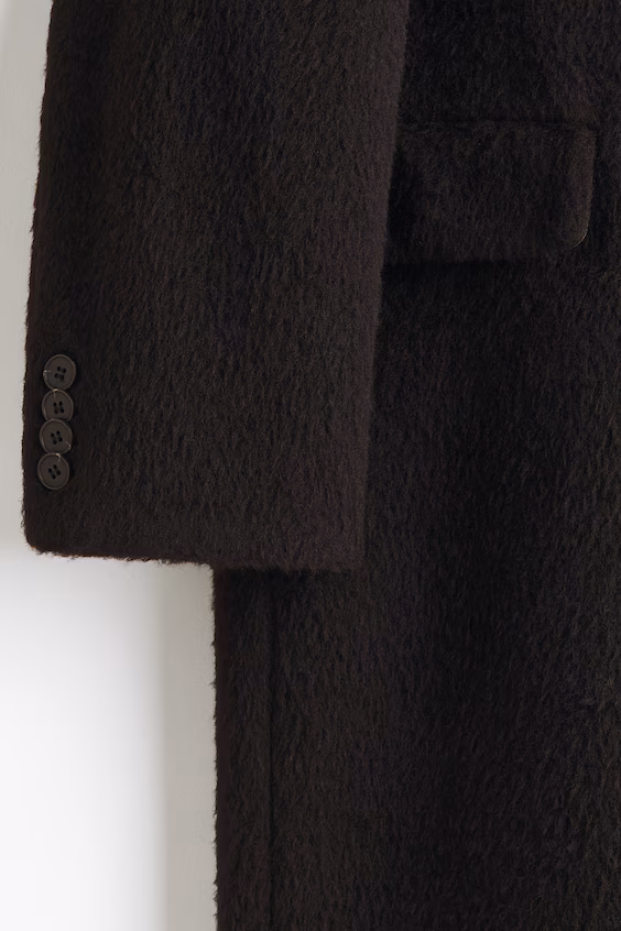 Пальто из шерстяной смеси с пуговицами