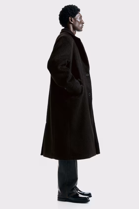 Пальто из шерстяной смеси с пуговицами