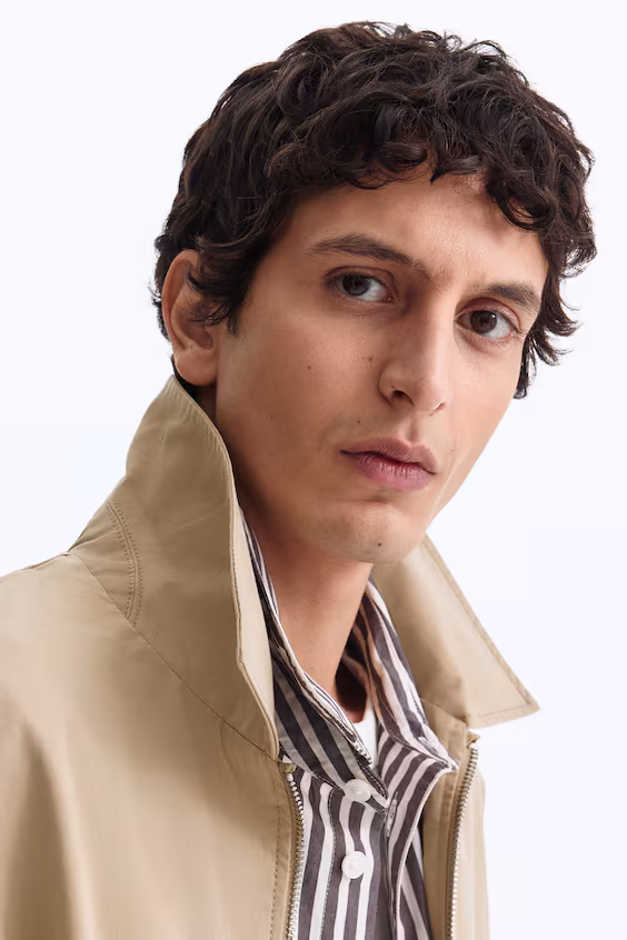 Воротниковая хлопковая куртка