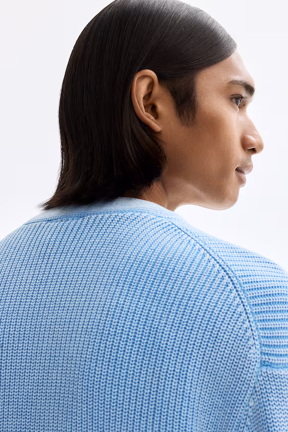 Кардиган relaxed fit из рубчиковой хлопковой ткани