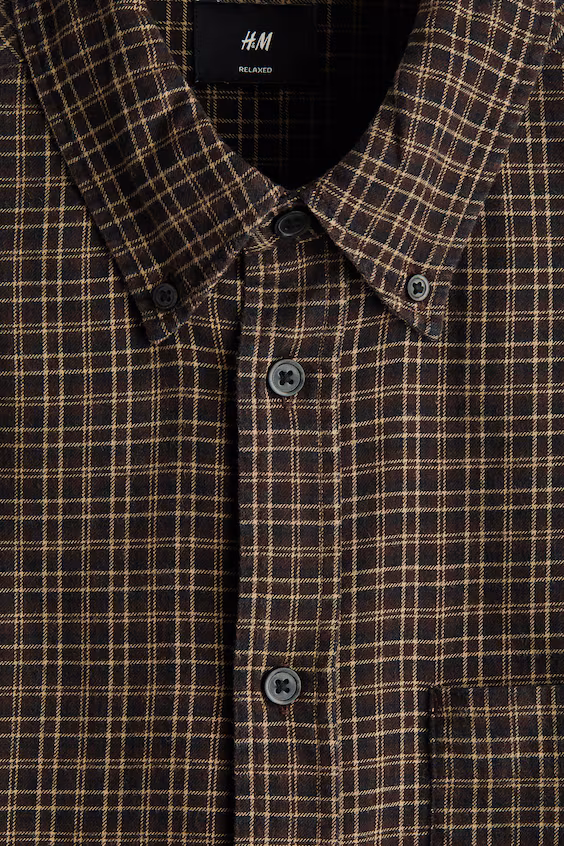 Рубашка из хлопка свободного кроя