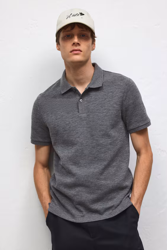 Поло облегающего силуэта