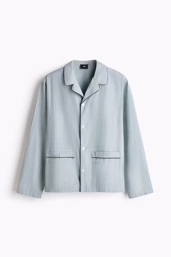 Пижама из хлопковой рубашки и брюк