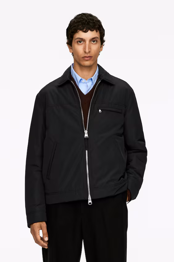 Куртка из нейлона в квадратном крое