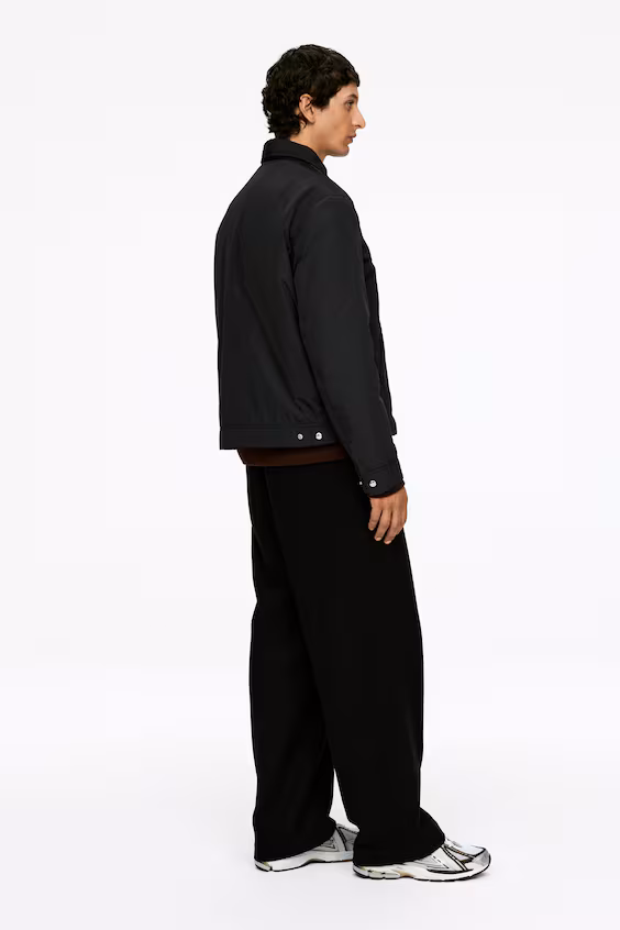 Куртка из нейлона в квадратном крое