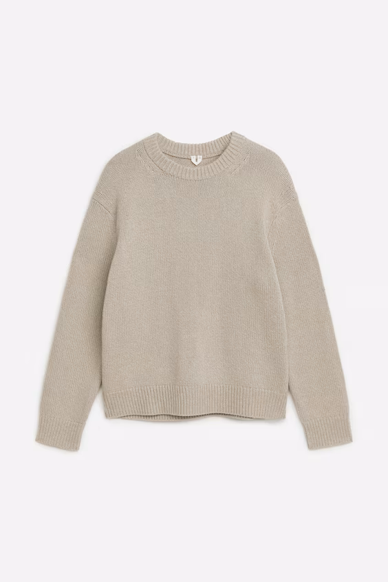 Теплый свитер из смеси шерсти с начесом