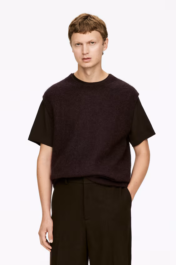 Жилет из шерсти и альпаки