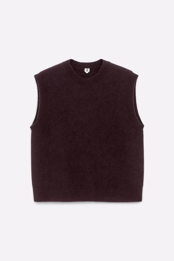 Жилет из шерсти и альпаки