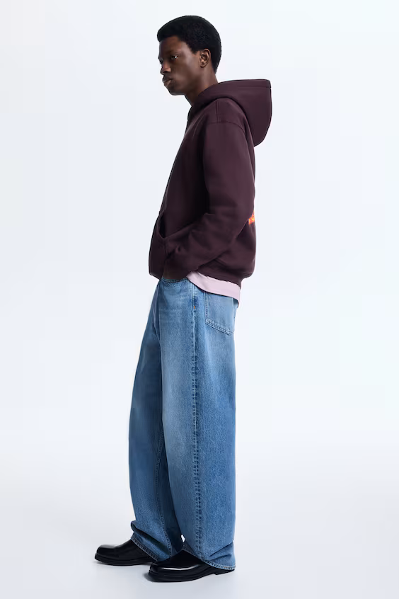 Худи loose fit с капюшоном