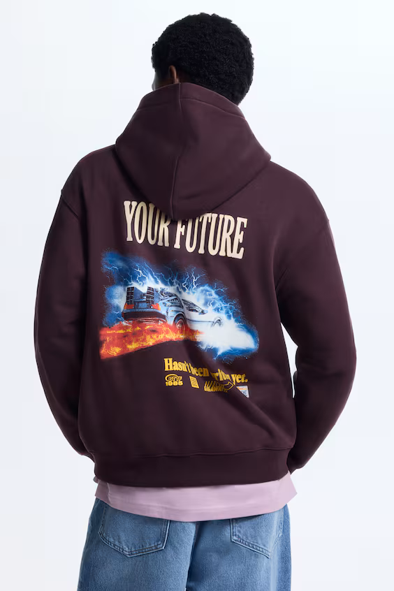 Худи loose fit с капюшоном