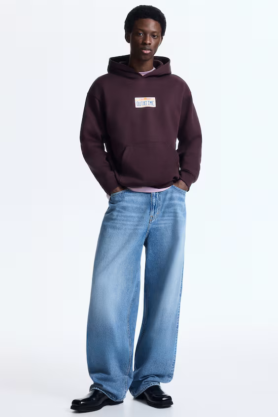 Худи loose fit с капюшоном