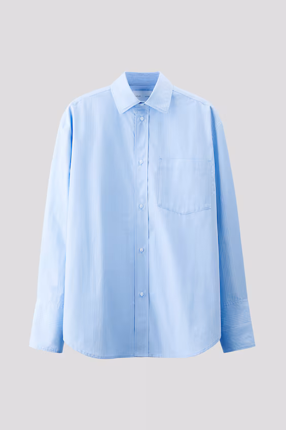 Рубашка в полоску из хлопка