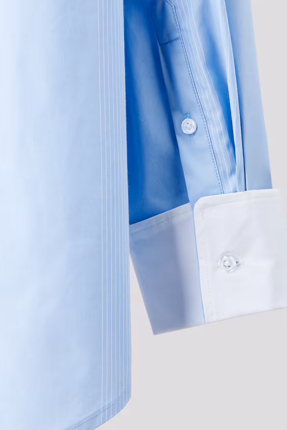 Рубашка в полоску из хлопка