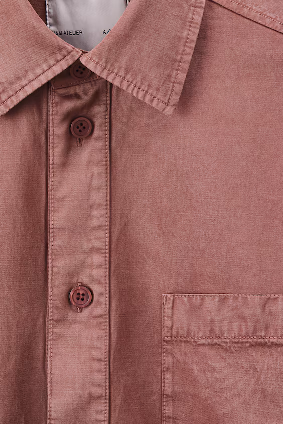 Рубашка свободного кроя с застежкой на пуговицы