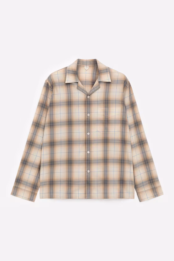 Пижамная рубашка из фланели