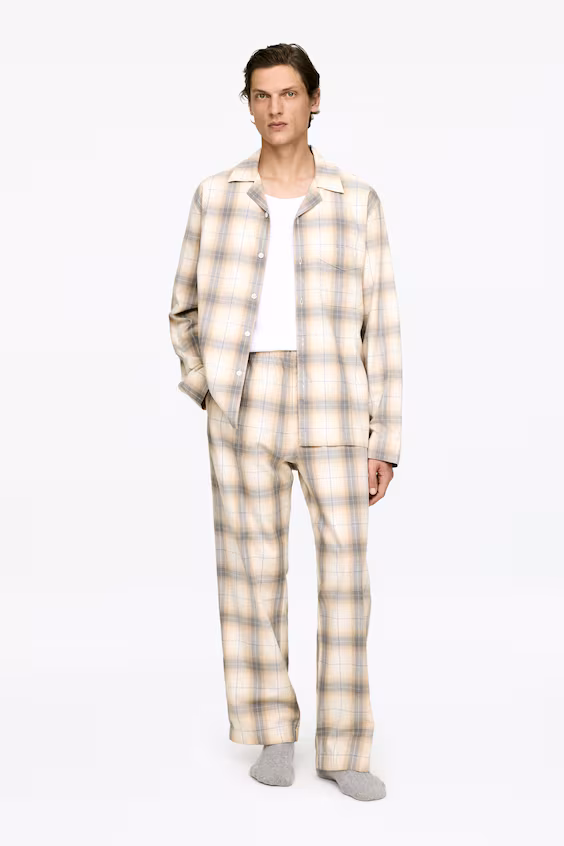 Пижамные брюки из фланели