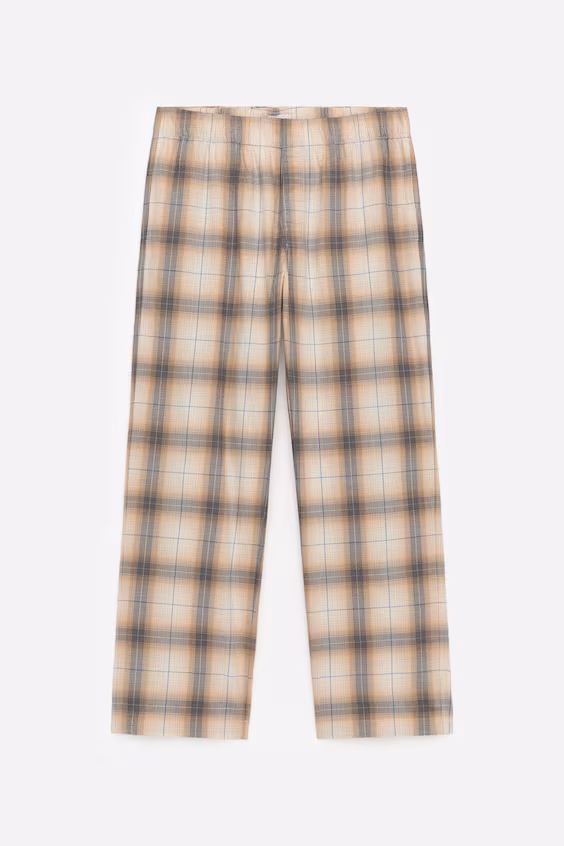 Пижамные брюки из фланели