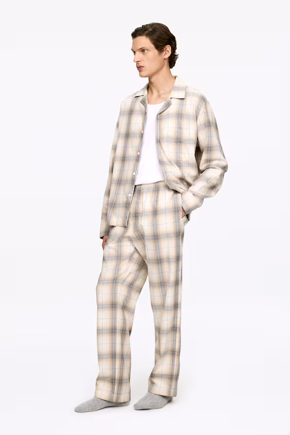 Пижамные брюки из фланели