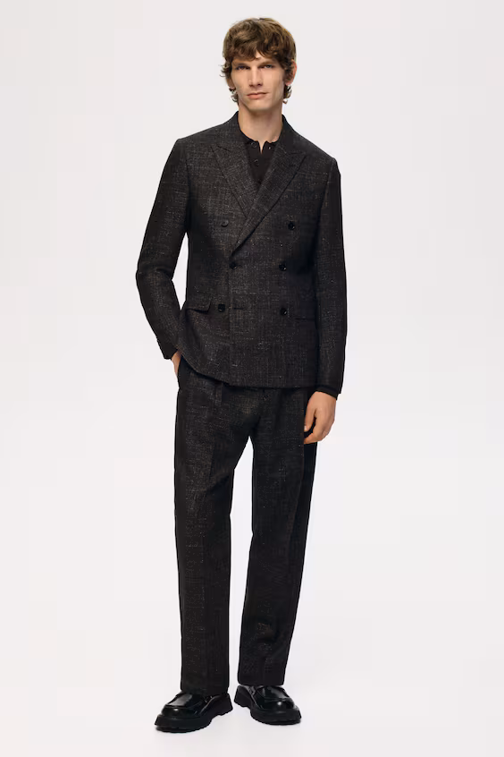 Пальто приталенное из шерстяной смеси regular fit