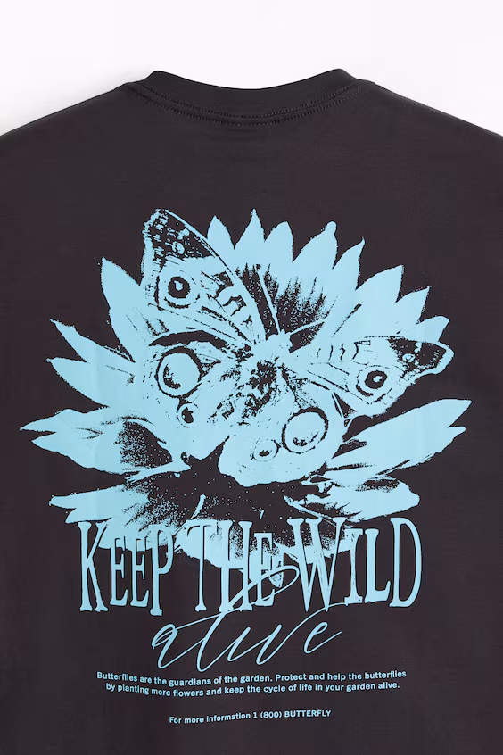 Футболка с принтом loose fit