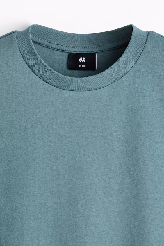 Футболка свободного кроя из интерлока