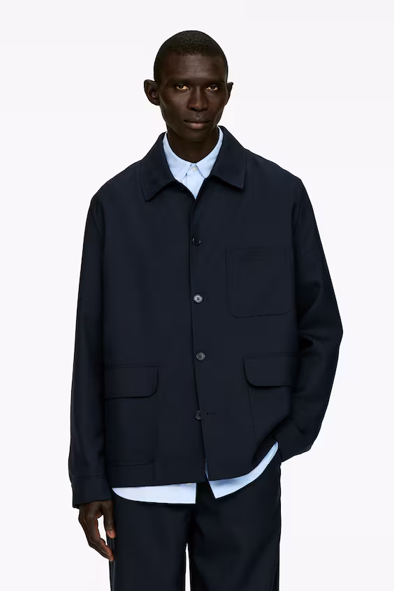 Пальто из ткани хопсак с смесью шерсти