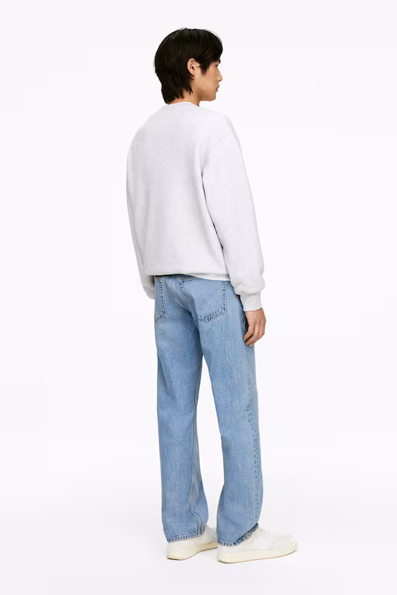 Джинсы широкие прямого кроя ocean