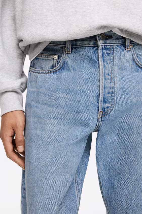 Джинсы широкие прямого кроя ocean