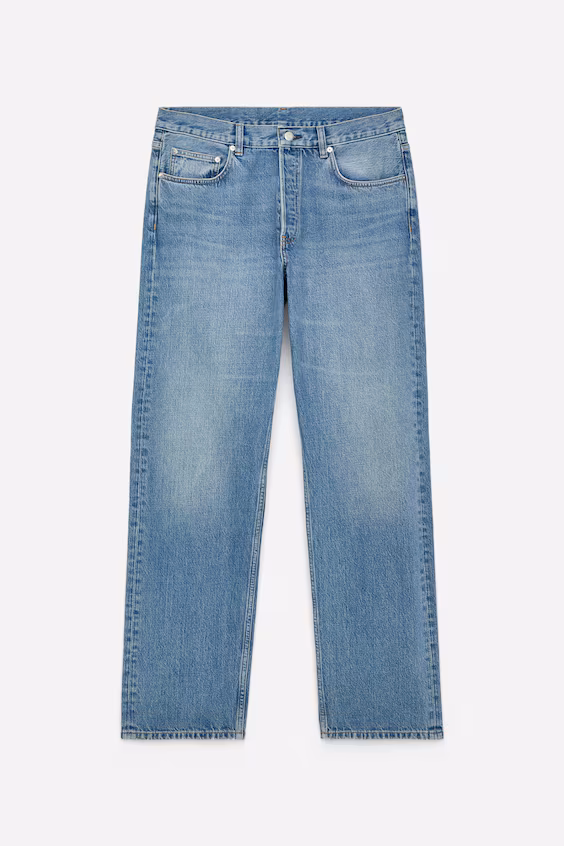 Джинсы широкие прямого кроя ocean