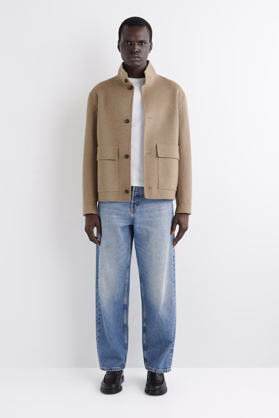 Футболка из хлопка с утонченной рубчиковой тканью и длинным рукавом