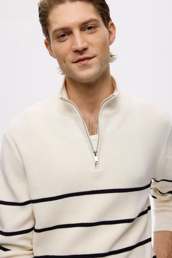 Свитер с молнией regular fit