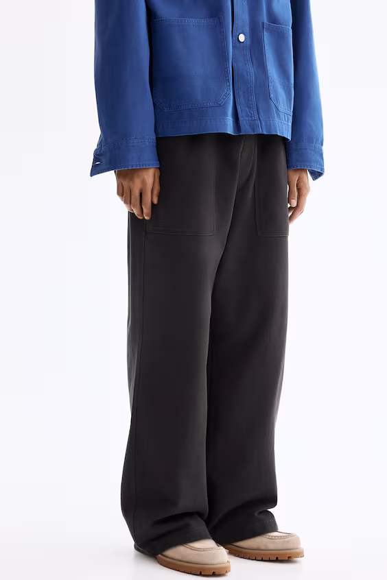 Хлопковые спортивные брюки relaxed fit