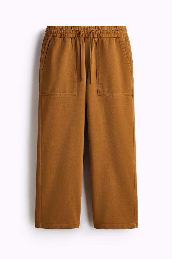 Хлопковые спортивные брюки relaxed fit