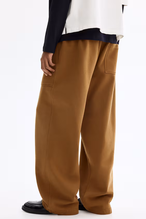 Хлопковые спортивные брюки relaxed fit