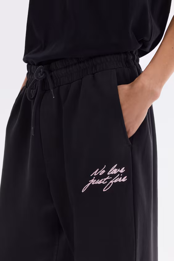 Хлопковые спортивные брюки relaxed fit