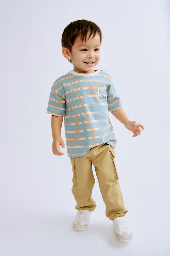 Футболка свободного кроя с принтом