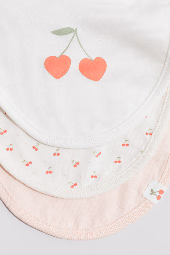 Набор из 3 слюнявчиков из джерси