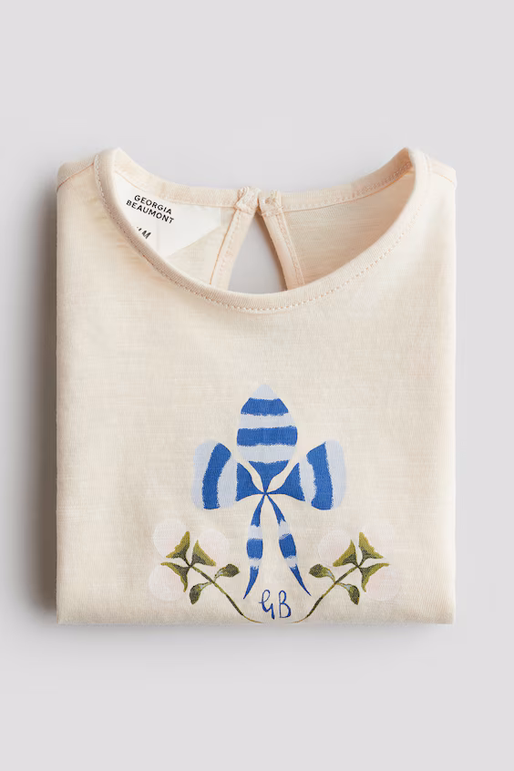 Свитер из хлопка с принтом