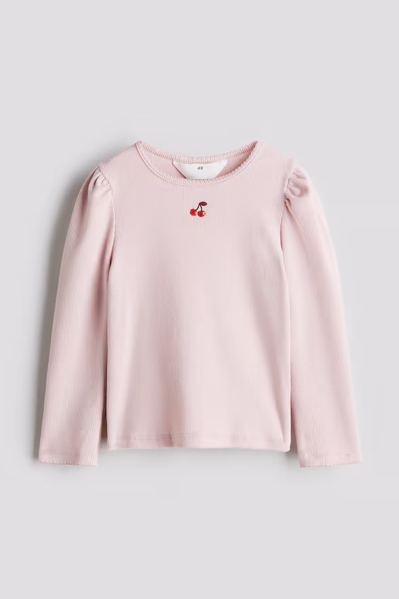 Свитер из джерси с каймой из пико