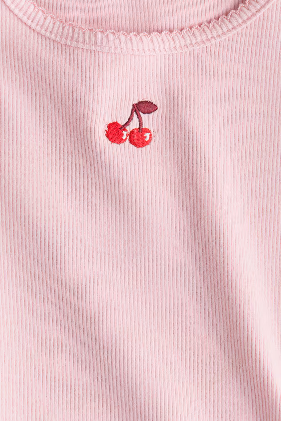 Свитер из джерси с каймой из пико