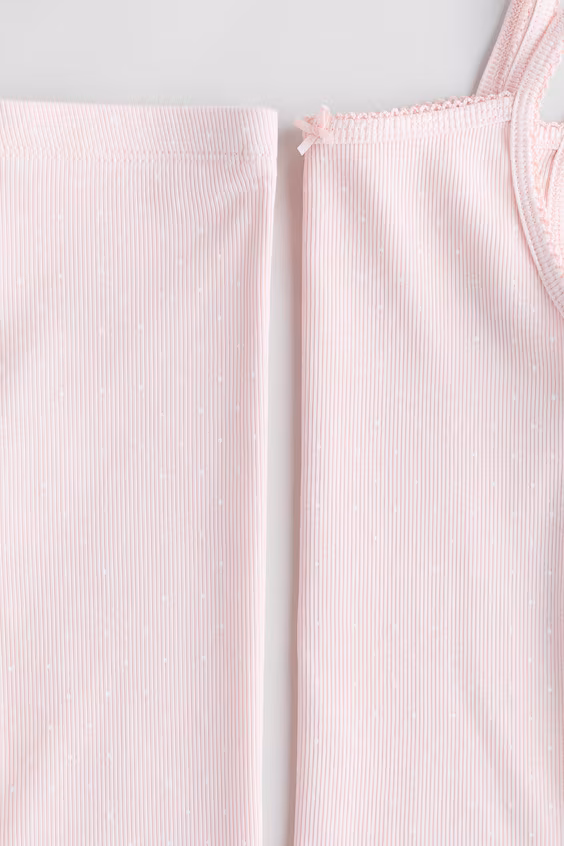 Пижама в рубчике из хлопка