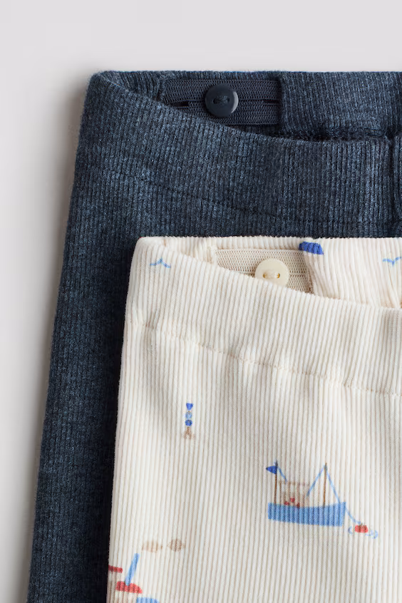 Набор из 2 шортов из хлопкового джерси