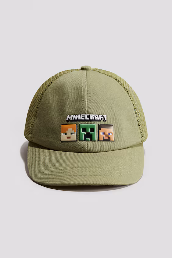 Бейсболка из хлопка с узорами