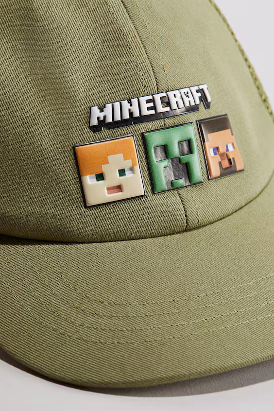 Бейсболка из хлопка с узорами