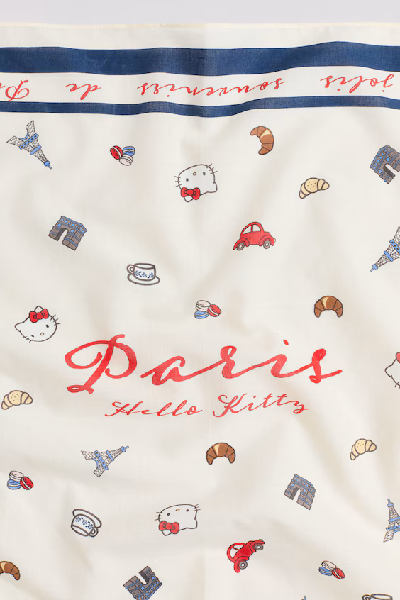 Шарф с принтом из хлопка