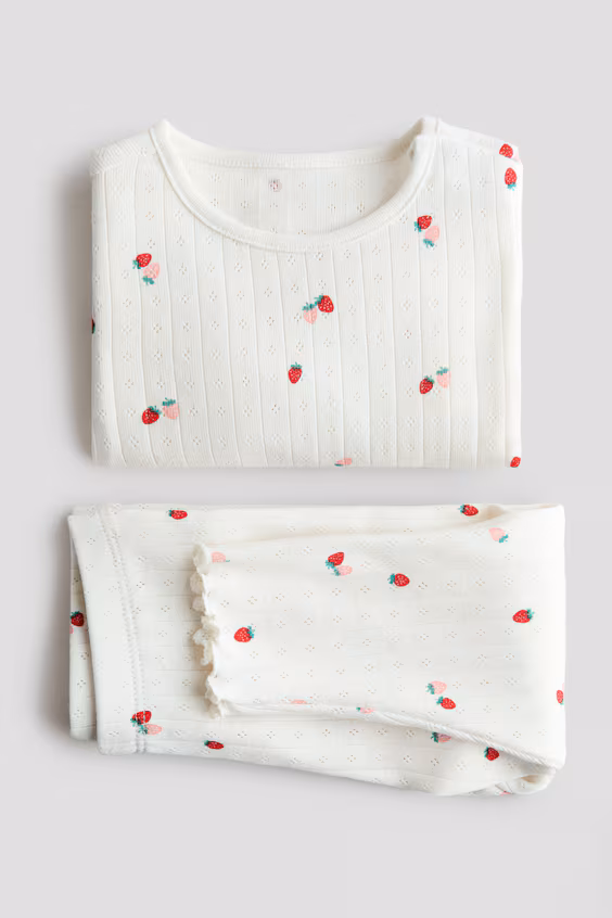 Пижама с принтом из хлопка