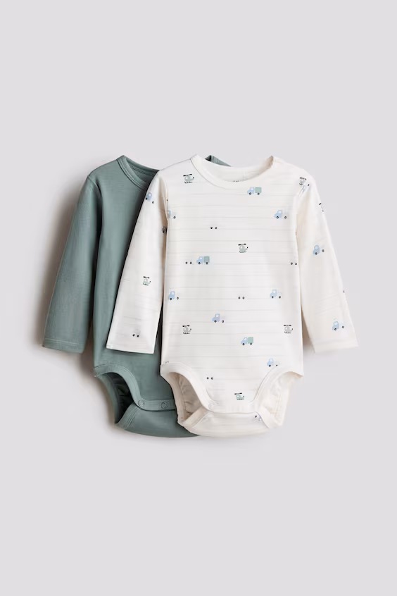 Набор из 2 боди с длинными рукавами